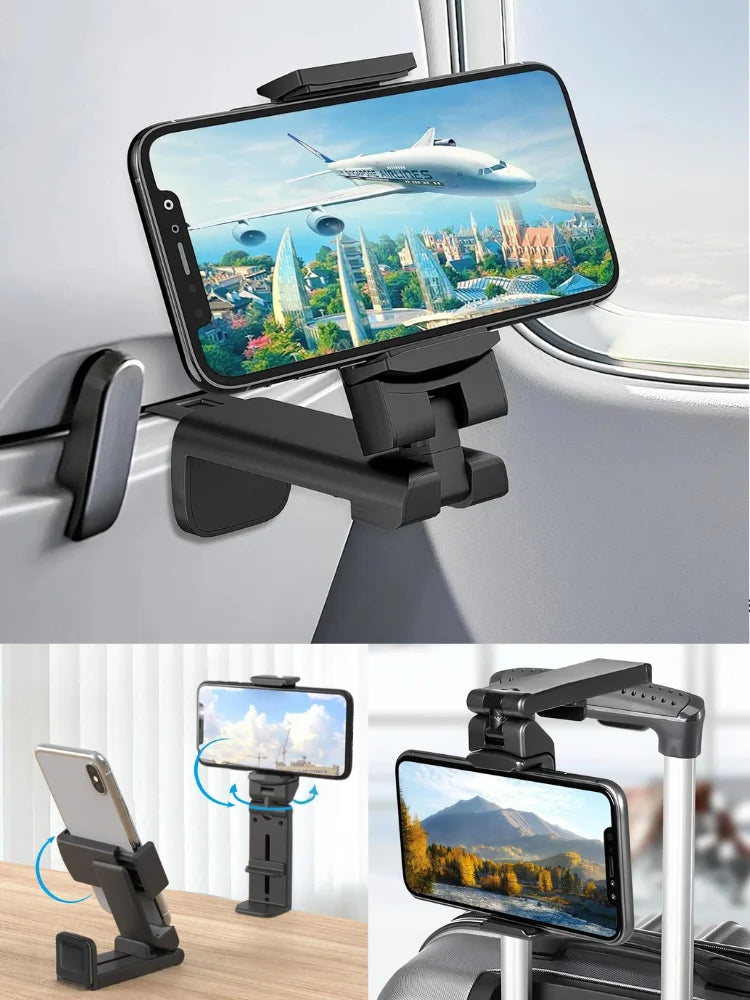 Grön/ Rosa - Hopfällbara mobilstativ är perfekt för UGC, flygresor, tågresor, bil och skrivbord, 360° Roterbart & Handsfree